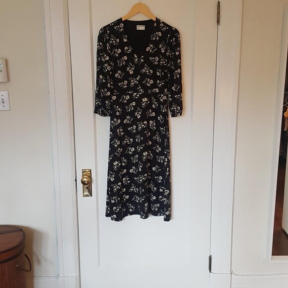 Frank + Oak Floral Midi Dress - Picture 1 of 6